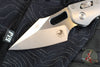 Marfione Select Stitch RAM LOK Knife- Smooth Stonewash Titanium Handle- Stonewash Blade- Blue Backstrap 169RL-10 MS2