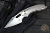 Marfione Select Stitch RAM LOK Knife- Smooth Stonewash Titanium Handle- Stonewash Blade- Flamed Backstrap 169RL-10 MS4