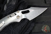 Marfione Select Stitch RAM LOK Knife- Smooth Stonewash Titanium Handle- Stonewash Blade- Flamed Backstrap 169RL-10 MS4