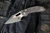 Marfione Select Stitch RAM LOK Knife- Smooth Carbon Fiber Handle- Stonewash Blade- Bronze Backstrap 169RL-10 MS7