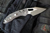 Marfione Select Stitch RAM LOK Knife- Smooth Carbon Fiber Handle- Stonewash Blade- Bronze Backstrap 169RL-10 MS7