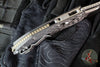Marfione Select Stitch RAM LOK Knife- Smooth Carbon Fiber Handle- Stonewash Blade- Bronze Backstrap 169RL-10 MS7