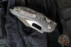Marfione Select Stitch RAM LOK Knife- Smooth Carbon Fiber Handle- Stonewash Blade- Bronze Backstrap 169RL-10 MS7