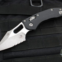 Microtech Stitch RAM LOK Knife- Black Fluted G-10 Handle- Apocalyptic Part Serrated Blade 169RL-11 APFLGTBK- ***DAMAGED BOX****