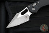 Microtech Stitch RAM LOK Knife- Black Fluted G-10 Handle- Apocalyptic Part Serrated Blade 169RL-11 APFLGTBK