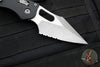 Microtech Stitch RAM LOK Knife- Black Fluted G-10 Handle- Apocalyptic Part Serrated Blade 169RL-11 APFLGTBK