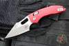 Microtech Stitch RAM LOK Knife- Red Fluted Aluminum Handle- Apocalyptic Part Serrated Blade 169RL-11 APFLRD