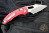 Microtech Stitch RAM LOK Knife- Red Fluted Aluminum Handle- Apocalyptic Part Serrated Blade 169RL-11 APFLRD