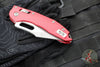 Microtech Stitch RAM LOK Knife- Red Fluted Aluminum Handle- Apocalyptic Part Serrated Blade 169RL-11 APFLRD