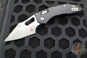 Microtech Stitch RAM LOK Knife- Black Fluted Aluminum Handle- Apocalyptic Part Serrated Blade 169RL-11 APFL