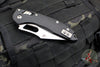 Microtech Stitch RAM LOK Knife- Black Fluted Aluminum Handle- Stonewash Part Serrated Blade 169RL-11 FL