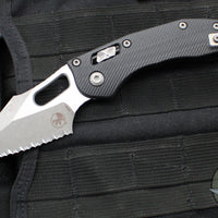 Microtech Stitch RAM LOK Knife- Black Fluted G-10 Handle- Apocalyptic Full Serrated Blade 169RL-12 APFLGTBK