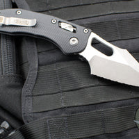 Microtech Stitch RAM LOK Knife- Black Fluted G-10 Handle- Apocalyptic Full Serrated Blade 169RL-12 APFLGTBK