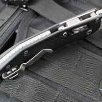 Microtech Stitch RAM LOK Knife- Black Fluted G-10 Handle- Apocalyptic Full Serrated Blade 169RL-12 APFLGTBK