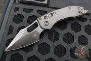 Microtech Stitch RAM LOK Knife- Fluted Carbon Fiber Handle- Black DLC Blade 169RL-1 DLCTFLCFS