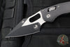 Microtech Stitch RAM LOK Knife- Distressed Black Fluted Aluminum Handle- Black Apocalyptic Blade 169RL-1 FLDBK