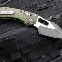 Microtech Stitch RAM LOK Knife- Outbreak Finished Fluted Aluminum Handle- Black Blade 169RL-1 FLOBS