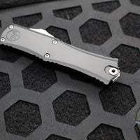 Microtech Hera II OTF Knife- MINI- Bayonet Edge- Black Handle- Apocalyptic Full Serrated Blade 1701M-12 AP