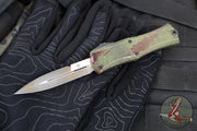 Microtech Hera II OTF Knife- MINI- Bayonet Edge- OUTBREAK Green Handle- Outbreak Black Blade 1701M-1 OBDS