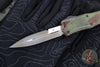 Microtech Hera II OTF Knife- MINI- Bayonet Edge- OUTBREAK Green Handle- Outbreak Black Blade 1701M-1 OBDS