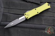 Microtech Hera II OTF Knife- MINI- Bayonet Edge- Green Handle- Black Blade 1701M-1 OD