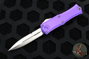 Microtech Hera II OTF Knife- MINI- Bayonet Edge- Purple Handle- Satin Blade 1701M-4 PU