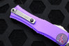 Microtech Hera II OTF Knife- MINI- Bayonet Edge- Purple Handle- Satin Blade 1701M-4 PU