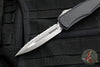 Microtech Hera II XL OTF Knife- Double Edge- Black Handle- Apocalyptic Full Serrated Blade 1702-12 AP