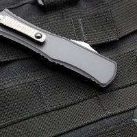 Microtech Hera II OTF Knife- MINI- Double Edge- Black Handle- Apocalyptic Blade 1702M-10 AP