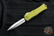 Microtech Hera II OTF Knife- MINI- Double Edge- OD Green Handle- Stonewash Blade 1702M-10 OD