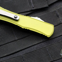 Microtech Hera II OTF Knife- MINI- Double Edge- OD Green Handle- Stonewash Blade 1702M-10 OD