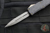 Microtech Hera II OTF Knife- MINI- Double Edge- Black Deep Logo Burst Handle- Damascus Blade 1702M-16 CBS