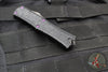 Microtech Hera II OTF Knife- MINI- Double Edge- Black Deep Logo Burst Handle- Blued Baker Forge Coppermai Damascus Blade- Purple HW 1702M-16 MS5