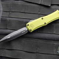 Microtech Hera II OTF Knife- MINI- Double Edge- OD Green Handle- Black Plain Blade 1702M-1 OD