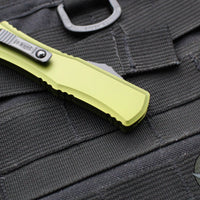 Microtech Hera II OTF Knife- MINI- Double Edge- OD Green Handle- Black Plain Blade 1702M-1 OD