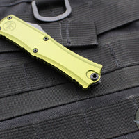 Microtech Hera II OTF Knife- MINI- Double Edge- OD Green Handle- Black Plain Blade 1702M-1 OD