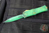 Microtech Hera II OTF Knife- MINI- Double Edge- Special St. Patrick's Day Handle- Green 1702M-1 SPDGRS