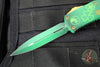 Microtech Hera II OTF Knife- MINI- Double Edge- Special St. Patrick's Day Handle- Green 1702M-1 SPDGRS