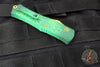 Microtech Hera II OTF Knife- MINI- Double Edge- Special St. Patrick's Day Handle- Green 1702M-1 SPDGRS