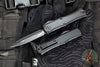 Microtech Hera II OTF Knife- MINI- Double Edge- Tactical- Black Handle- Black Plain Blade 1702M-1 T
