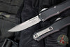 Microtech Hera II OTF Knife- MINI- Single Edge- Black Handle- Apocalyptic Blade 1703M-10 AP