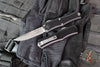 Microtech Hera II OTF Knife- MINI- Single Edge- Black Handle- Stonewash Blade 1703M-10