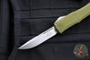 Microtech Hera II OTF Knife- MINI- Single Edge- 30TH ANNIVERSARY- OD Green Handle- Stonewash Blade 1703M-10 OD 30