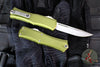 Microtech Hera II OTF Knife- MINI- Single Edge- OD Green Handle- Stonewash Blade 1703M-10 OD