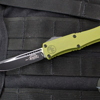 Microtech Hera II OTF Knife- MINI- Single Edge- OD Green Handle- Black Blade 1703M-1 OD