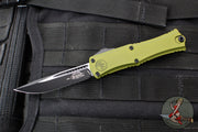 Microtech Hera II OTF Knife- MINI- Single Edge- OD Green Handle- Black Blade 1703M-1 OD