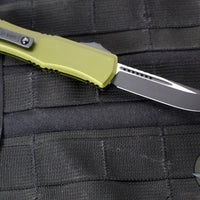 Microtech Hera II OTF Knife- MINI- Single Edge- OD Green Handle- Black Blade 1703M-1 OD