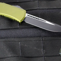 Microtech Hera II OTF Knife- MINI- Single Edge- OD Green Handle- Black Blade 1703M-1 OD