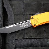 Microtech Hera II OTF Knife- MINI- Single Edge- Orange Handle- Black Blade 1703M-1 OR