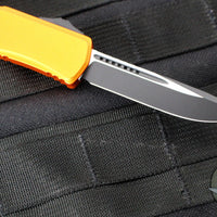 Microtech Hera II OTF Knife- MINI- Single Edge- Orange Handle- Black Blade 1703M-1 OR